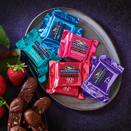 Dark Chocolate Bars Squares Dark Chocolate Chips Ghirardelli