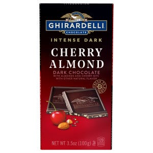 Intense Dark Cherry Almond Dark Chocolate Bar (Case of 12)