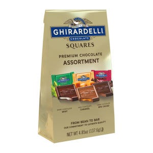 Assorted Chocolate SQUARES Medium Bags (Case of 6)