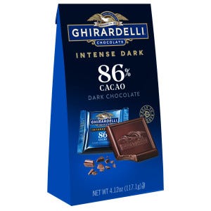 Intense Dark 86% Cacao Dark Chocolate Squares Medium Bag (Case of 6)