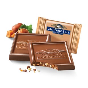 Milk Chocolate Hazelnut Crunchy Caramel SQUARES Case Pack (540 ct)