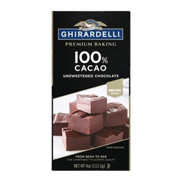 Unsweetened Chocolate 100% Cacao Baking Bar (Case of 12)