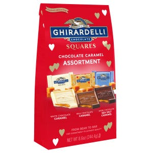 Caramel Assorted Squares Large Gift Bags (Case of 12)