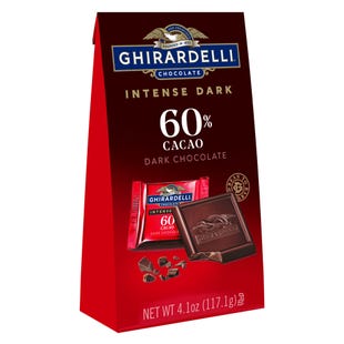Intense Dark 60% Cacao Dark Chocolate Squares Medium Bag (Case of 6)