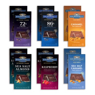 Ghirardelli Best Sellers Chocolate Bar Bundle (12 Bars)