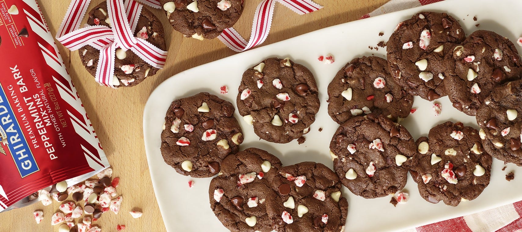Ghirardelli Peppermint Bark Chocolate Cookies