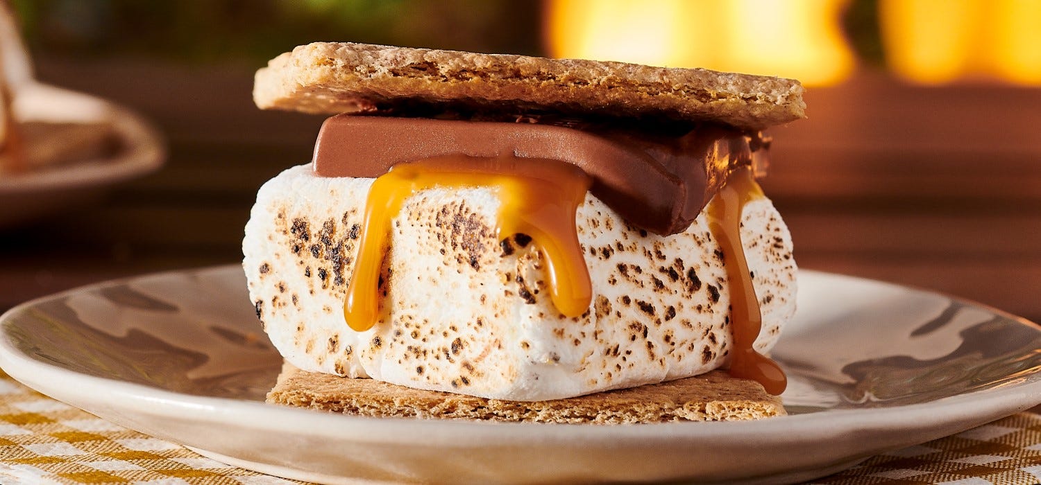 Milk Chocolate Caramel SQUARES S’mores