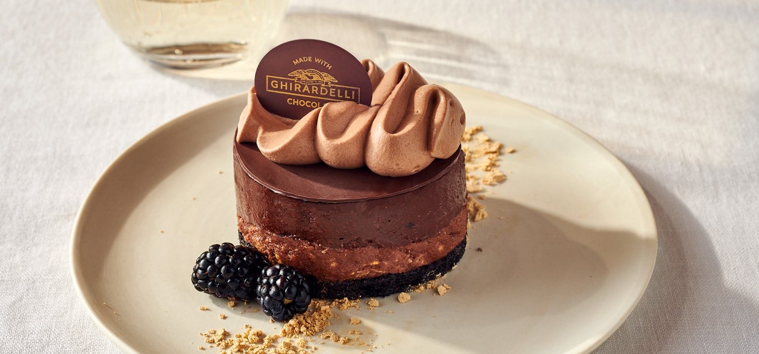 Ghirardelli Chocolate Peanut Butter and Blackberry Tart