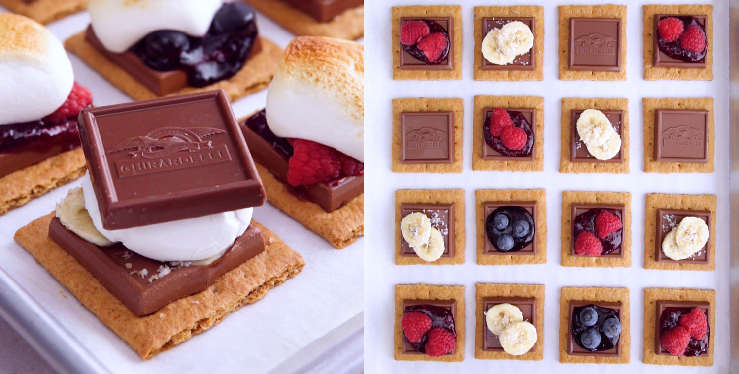 Red, White and Blue Sheet Pan S’mores