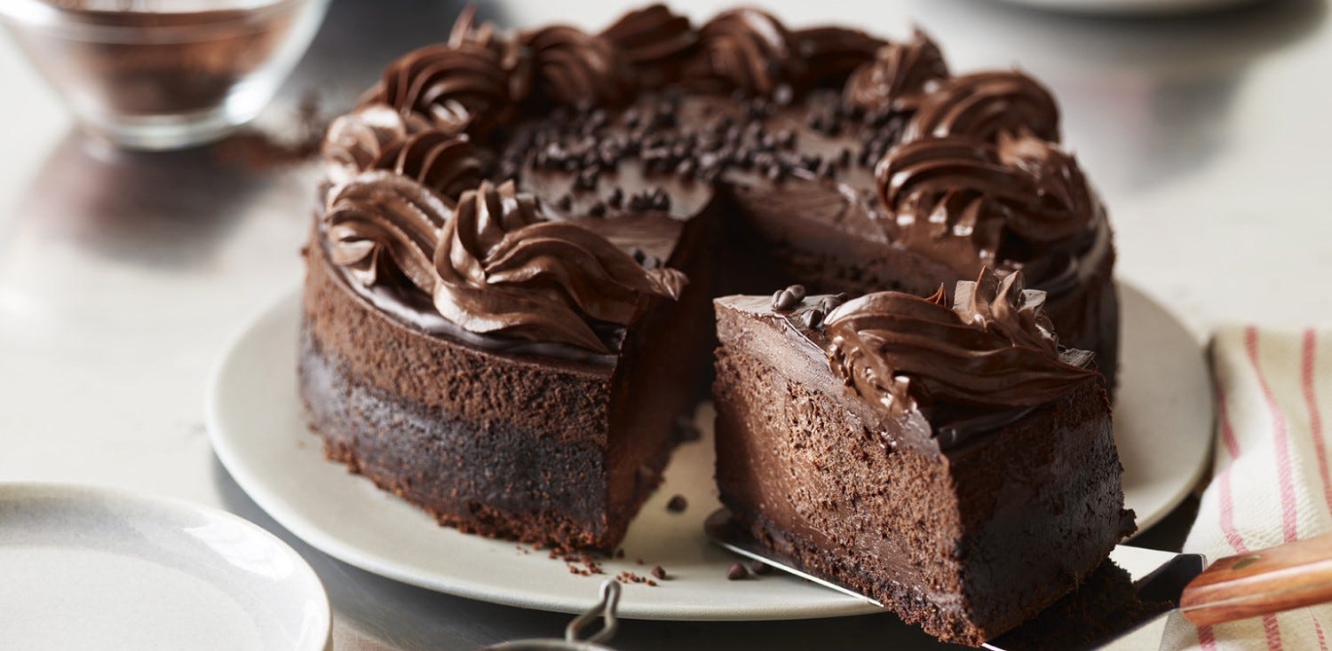 Ultra-Dark Chocolate Cheesecake