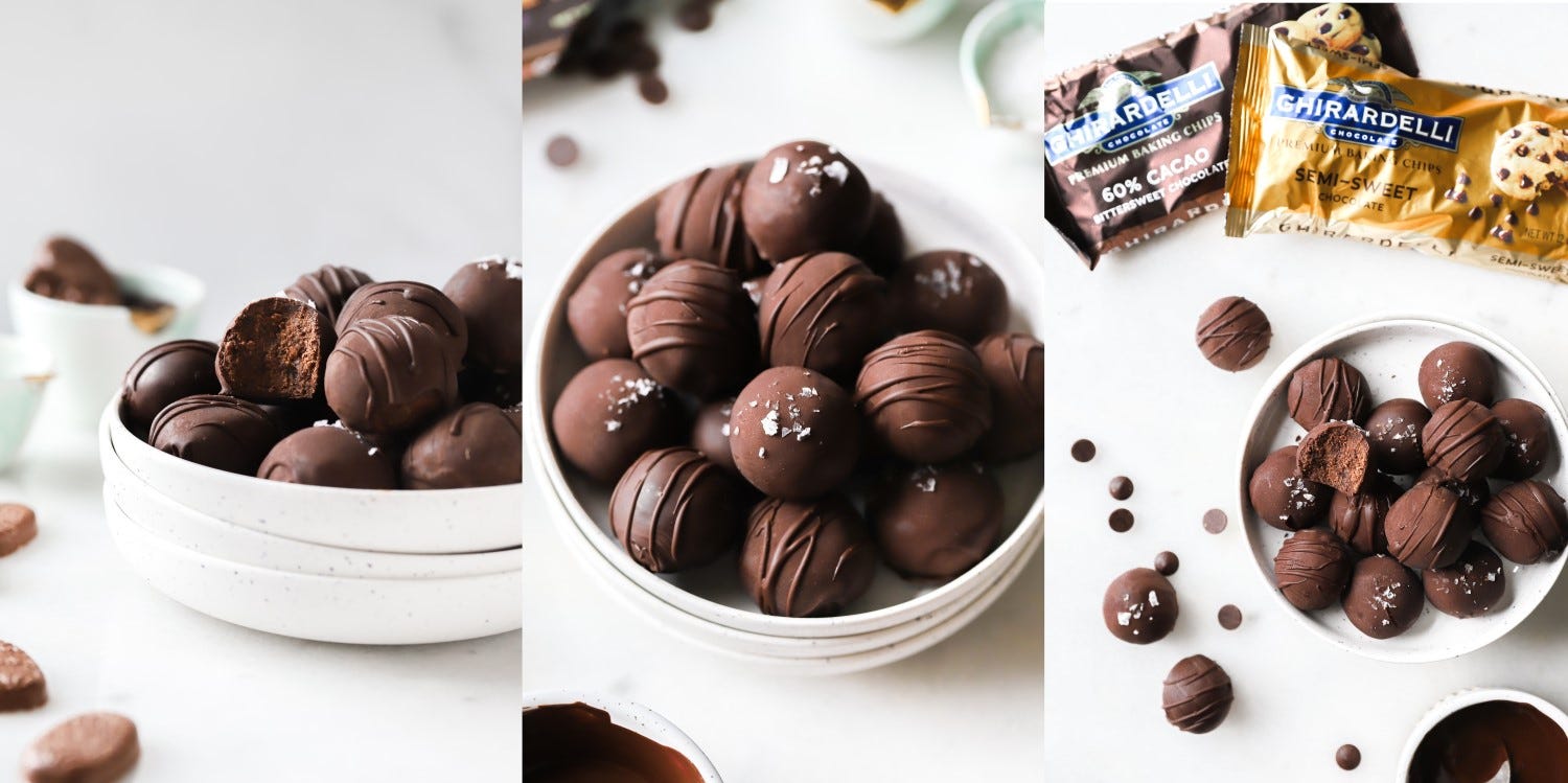 Ghirardelli Dark Chocolate Brownie Truffles