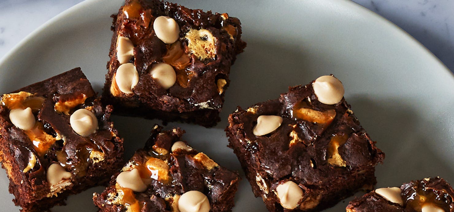 Ghirardelli Caramel Rocky Road Brownies